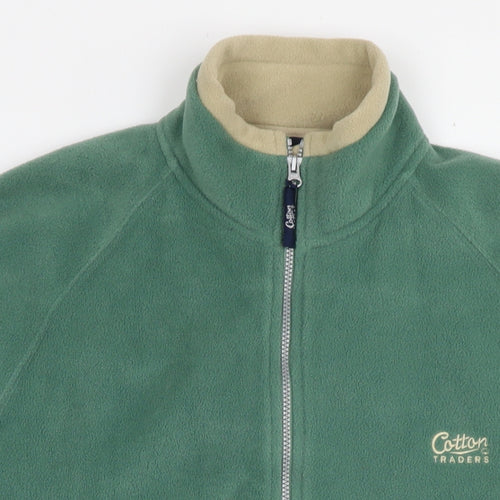 Cotton Traders Womens Green Jacket Size M Zip