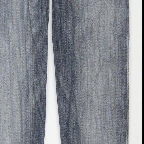 Levi's Mens Blue Cotton Straight Jeans Size 29 in L34 in Regular Zip