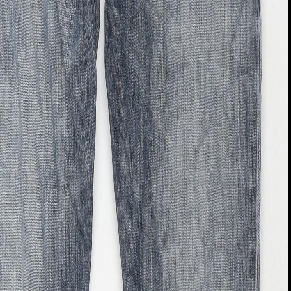 Levi's Mens Blue Cotton Straight Jeans Size 29 in L34 in Regular Zip