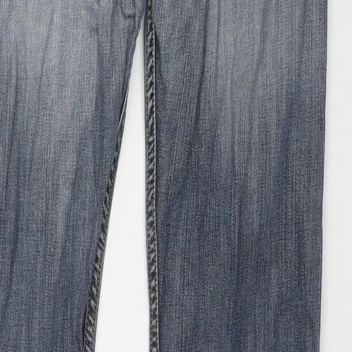 Levi's Mens Blue Cotton Straight Jeans Size 29 in L34 in Regular Zip