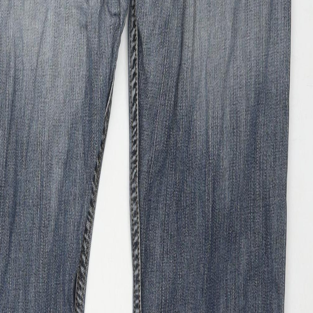 Levi's Mens Blue Cotton Straight Jeans Size 29 in L34 in Regular Zip