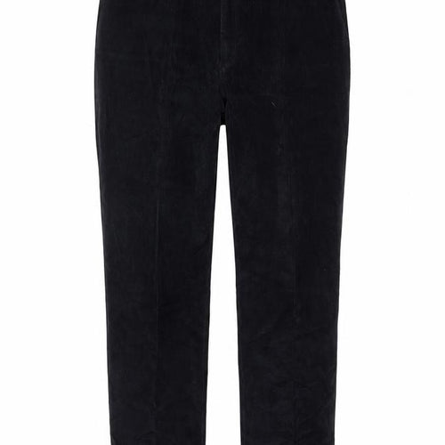 Melka Mens Blue Cotton Trousers Size 39 in L34 in Regular Zip