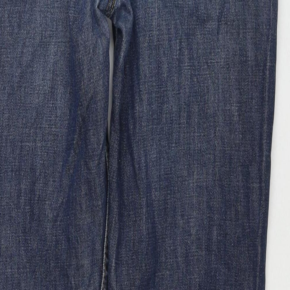 Gap Mens Blue Cotton Straight Jeans Size 34 in L34 in Regular Zip