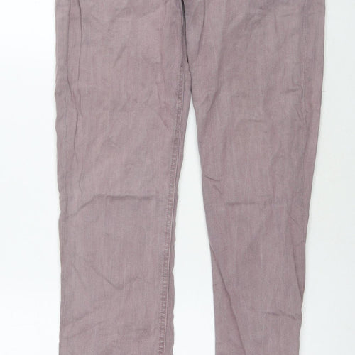 Mother Womens Grey Polyester Blend Bootcut Jeans Size 30 in L33 in Regular Zip