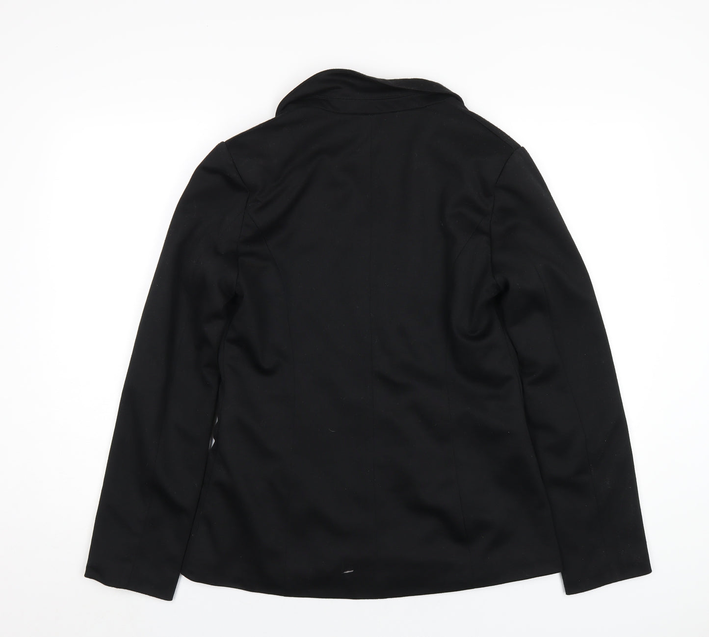 NEXT Womens Black Polyester Jacket Blazer Size 14