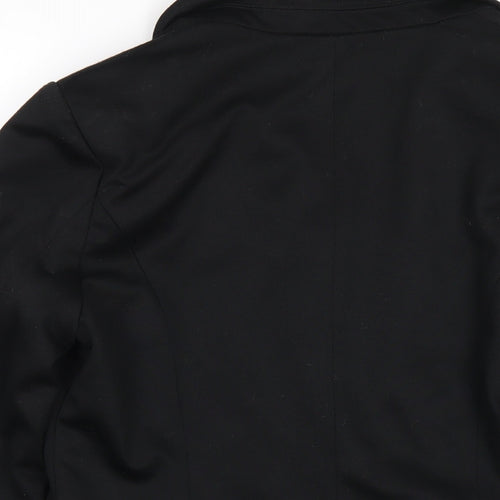 NEXT Womens Black Polyester Jacket Blazer Size 14