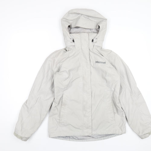Marmot Mens Grey Rain Coat Coat Size XS Zip