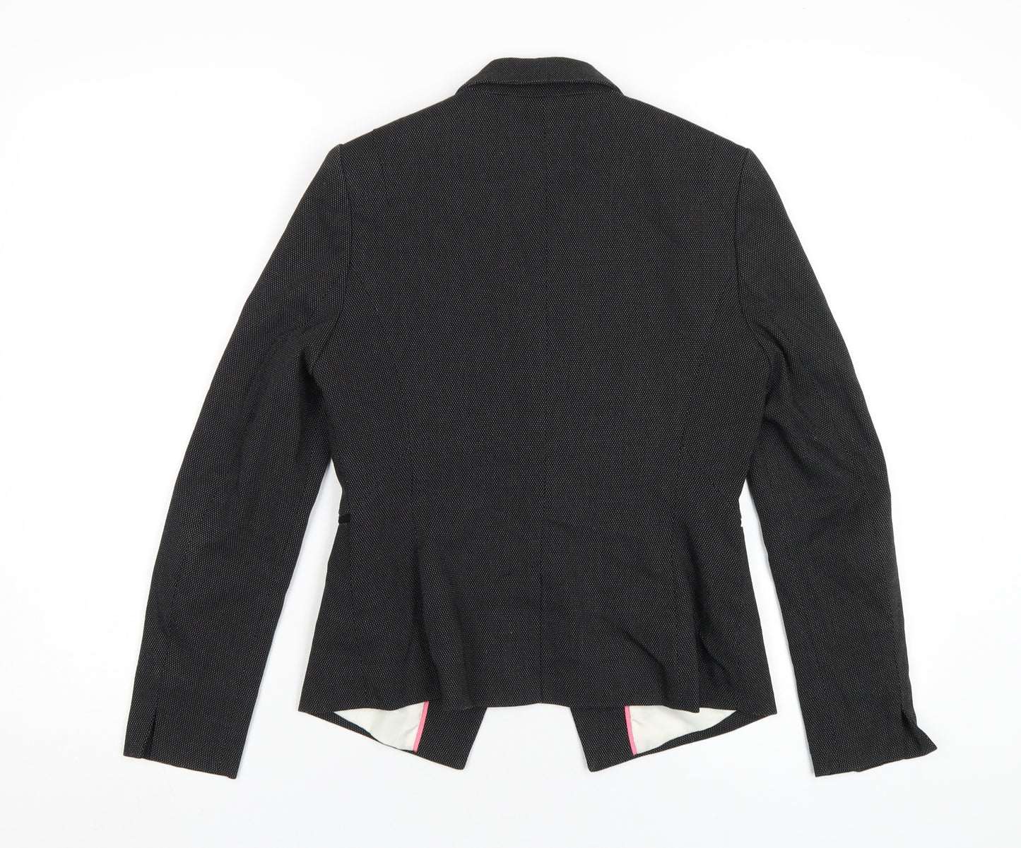 NEXT Womens Black Polyester Jacket Blazer Size 8