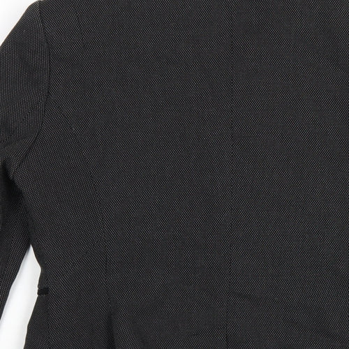 NEXT Womens Black Polyester Jacket Blazer Size 8