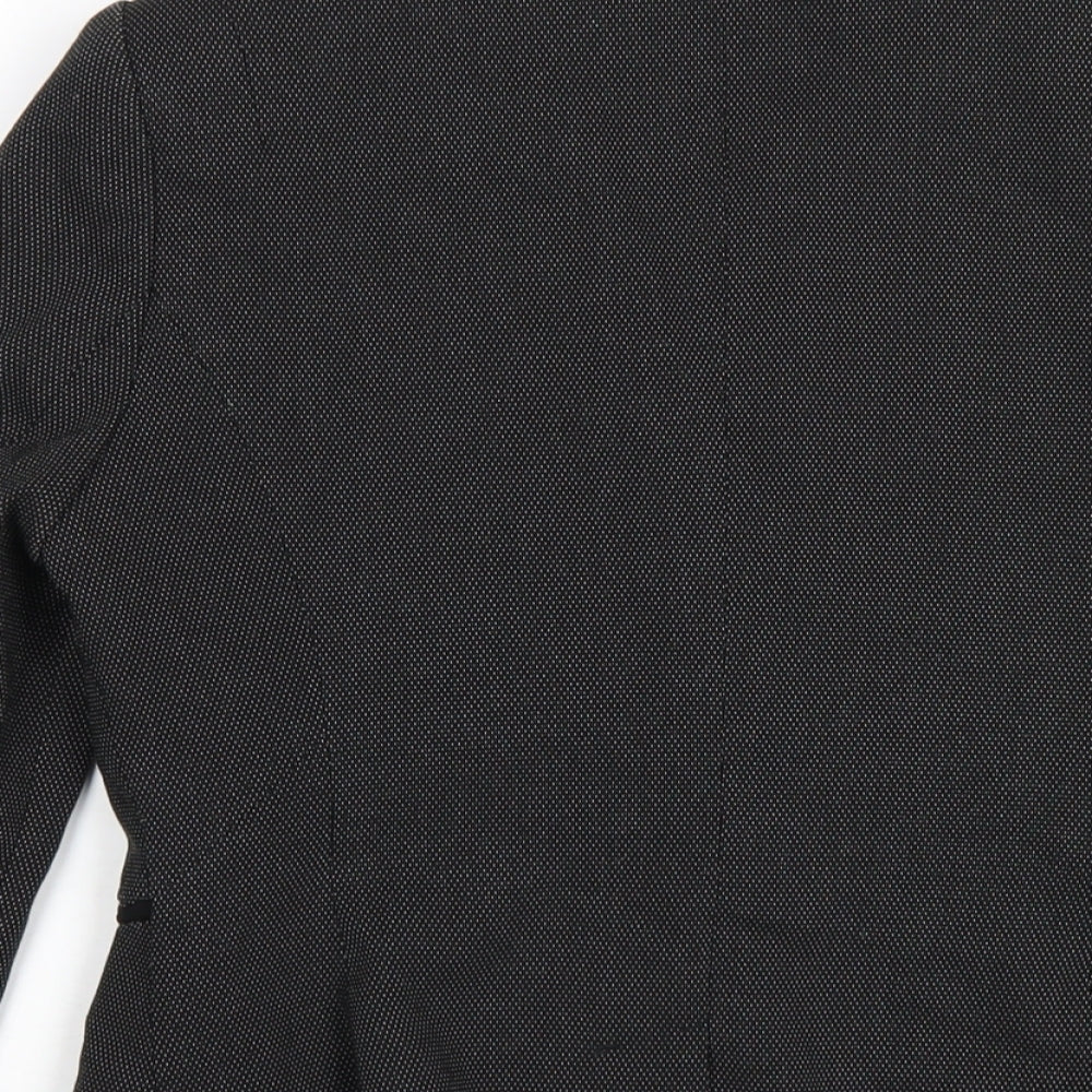 NEXT Womens Black Polyester Jacket Blazer Size 8