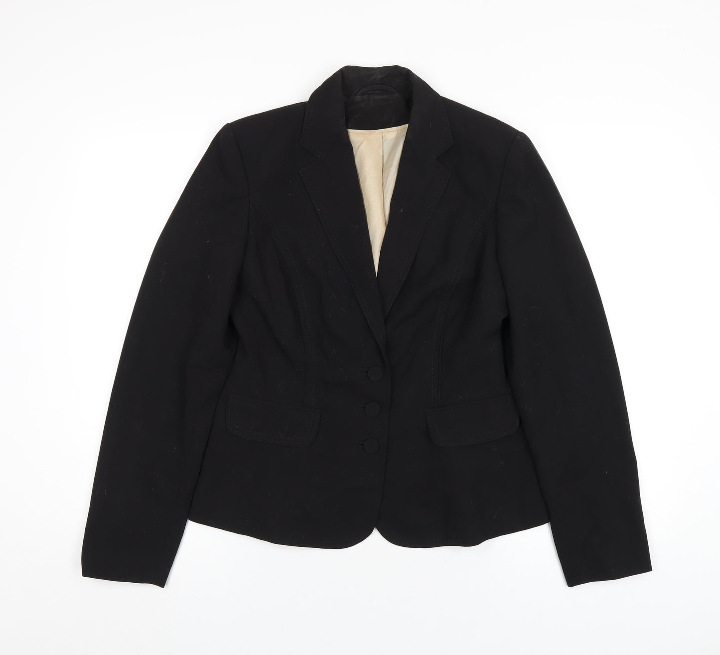 Dorothy Perkins Womens Black Polyester Jacket Blazer Size 12