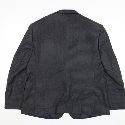 Marks and Spencer Mens Grey Wool Jacket Blazer Size 46 Regular
