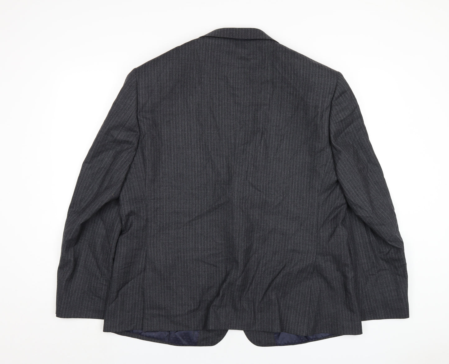 Marks and Spencer Mens Grey Wool Jacket Blazer Size 46 Regular