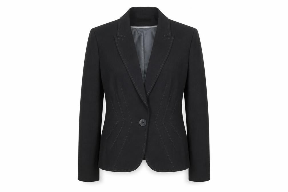 Marks & Spencer Womens Grey Polyester Jacket Blazer Size 10