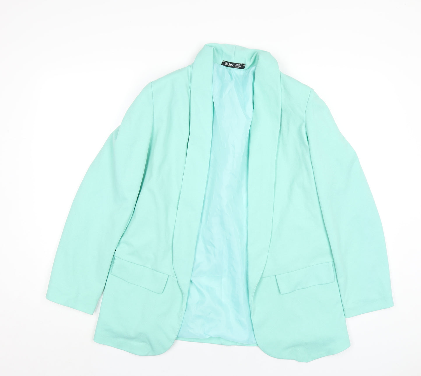 Boohoo Womens Green Jacket Blazer Size 10