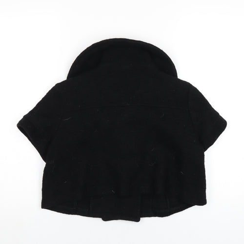 SOHO Womens Black Jacket Coat Size M Button
