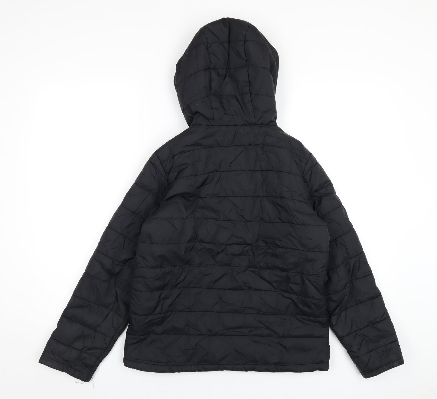 Peter Storm Boys Black Puffer Jacket Coat Size 11-12 Years Zip