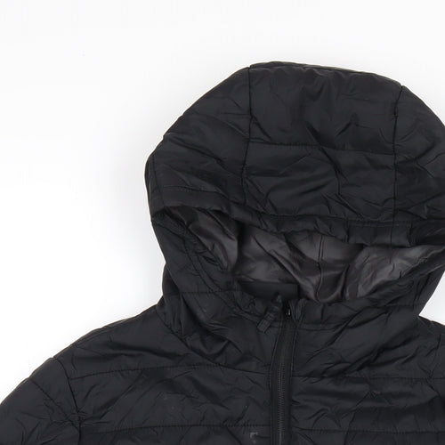 Peter Storm Boys Black Puffer Jacket Coat Size 11-12 Years Zip