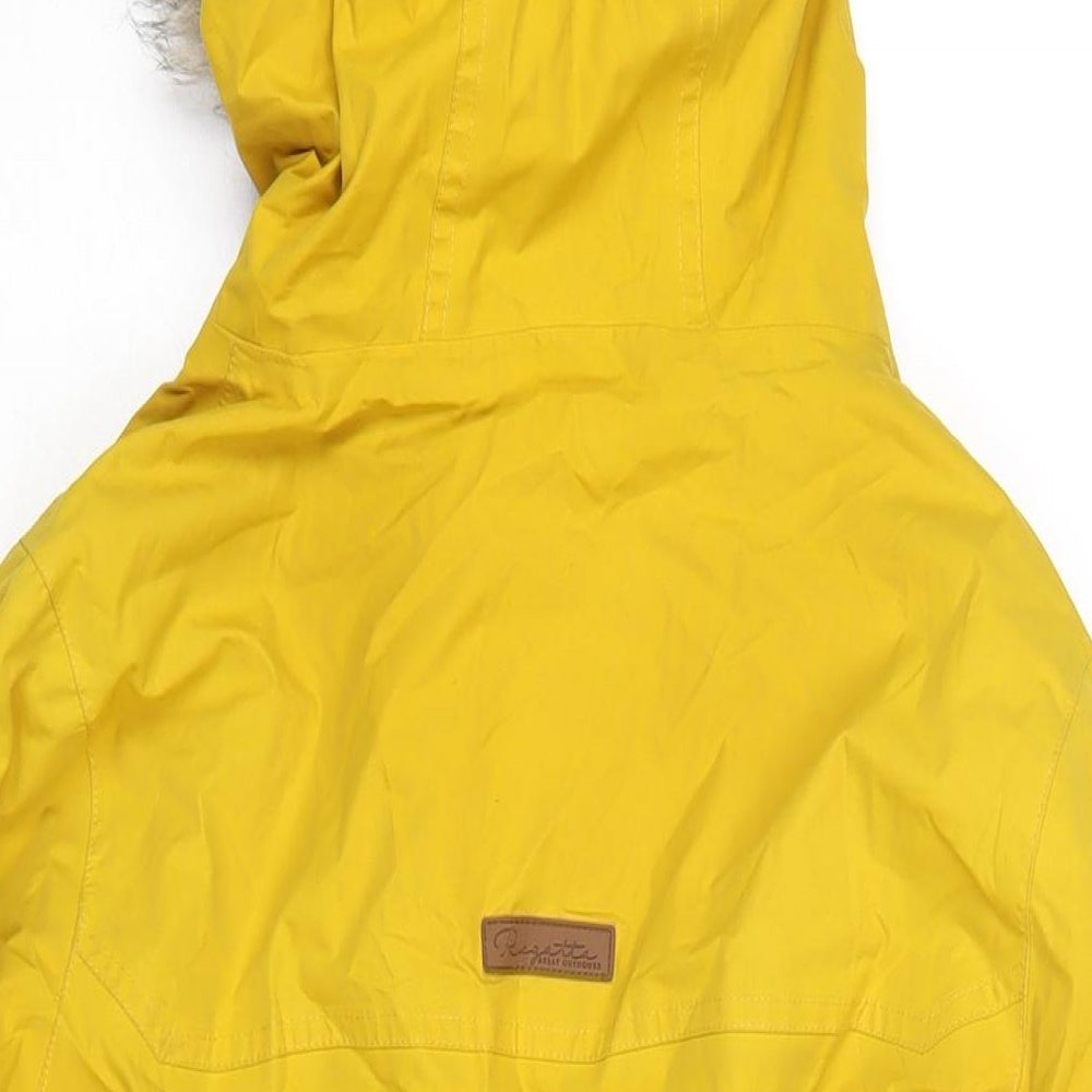 Regatta Womens Yellow Parka Coat Size 12 Zip