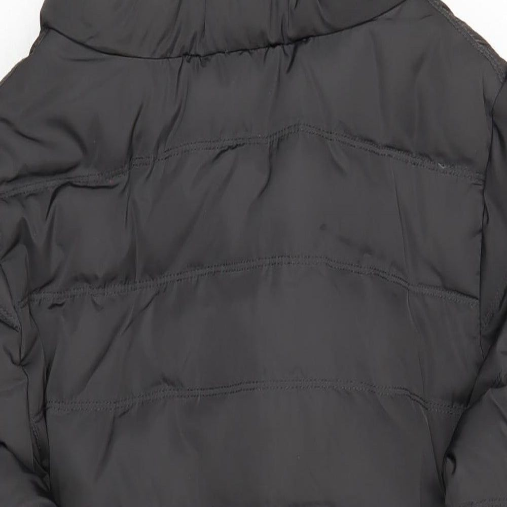 Phase Eight Womens Black Puffer Jacket Coat Size 14 Zip