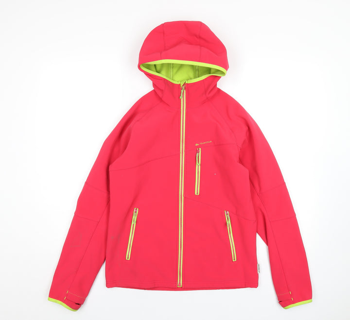 Quechua Girls Pink Jacket Coat Size 14 Years Zip