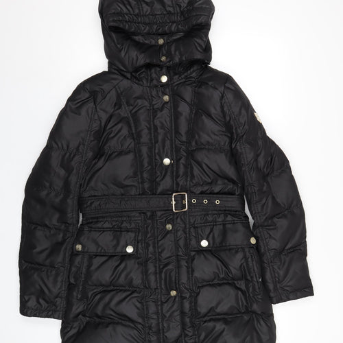 Vince Camuto Womens Black Puffer Jacket Coat Size M Zip