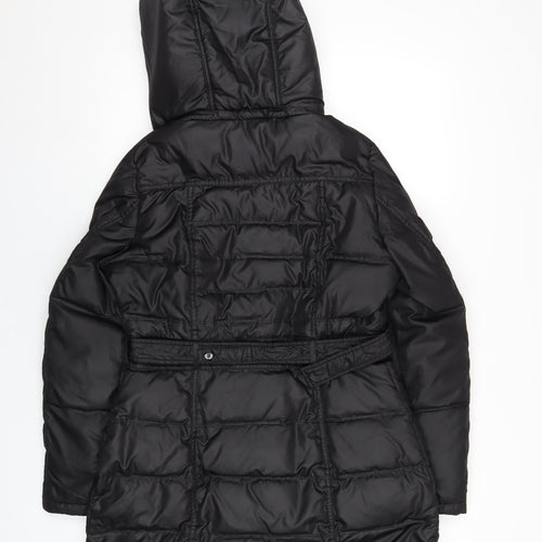Vince Camuto Womens Black Puffer Jacket Coat Size M Zip