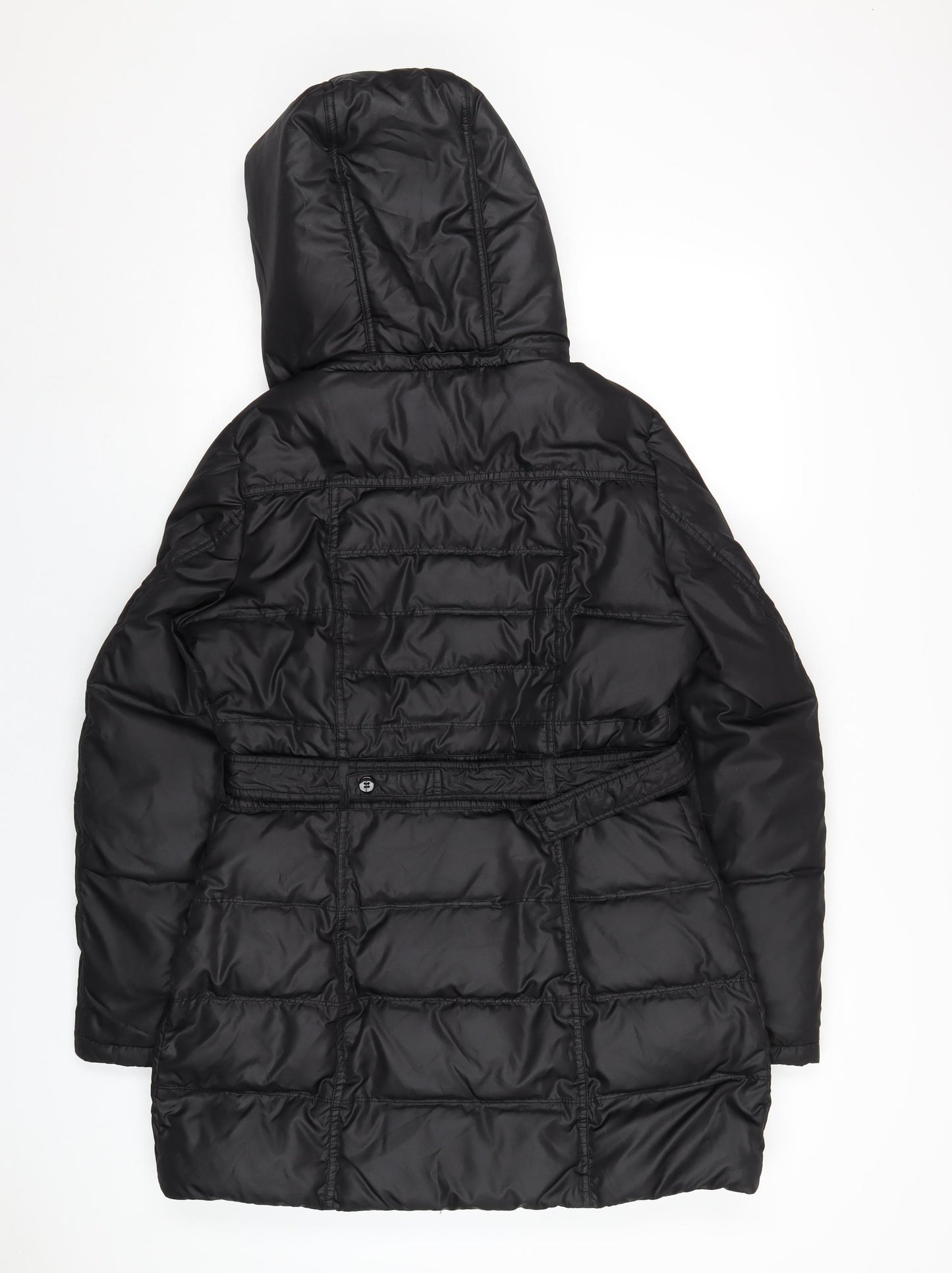 Vince Camuto Womens Black Puffer Jacket Coat Size M Zip
