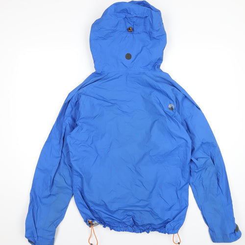 Montane Mens Blue Rain Coat Coat Size S Zip