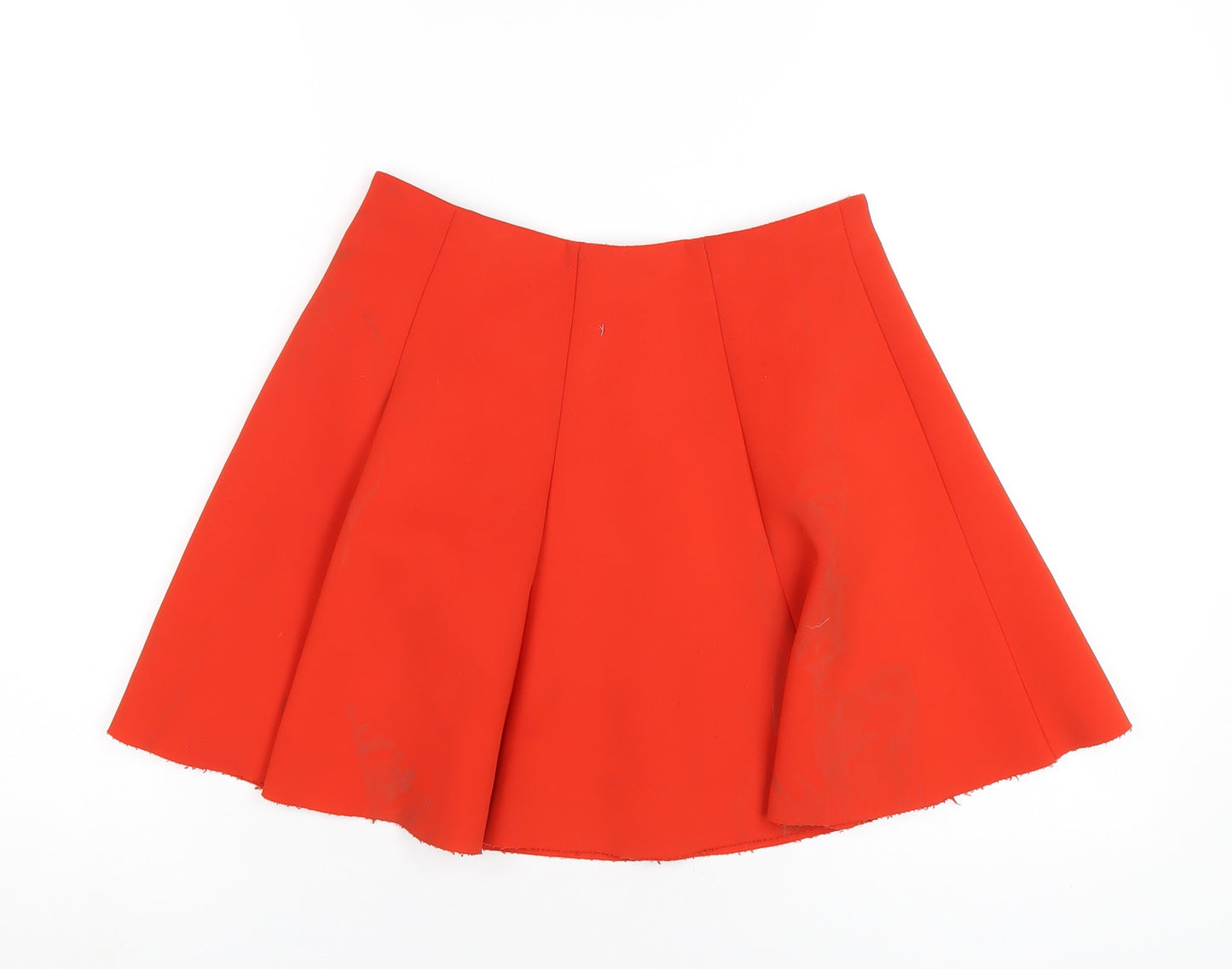 United Colors of Benetton Womens Red Polyester A-Line Skirt Size S