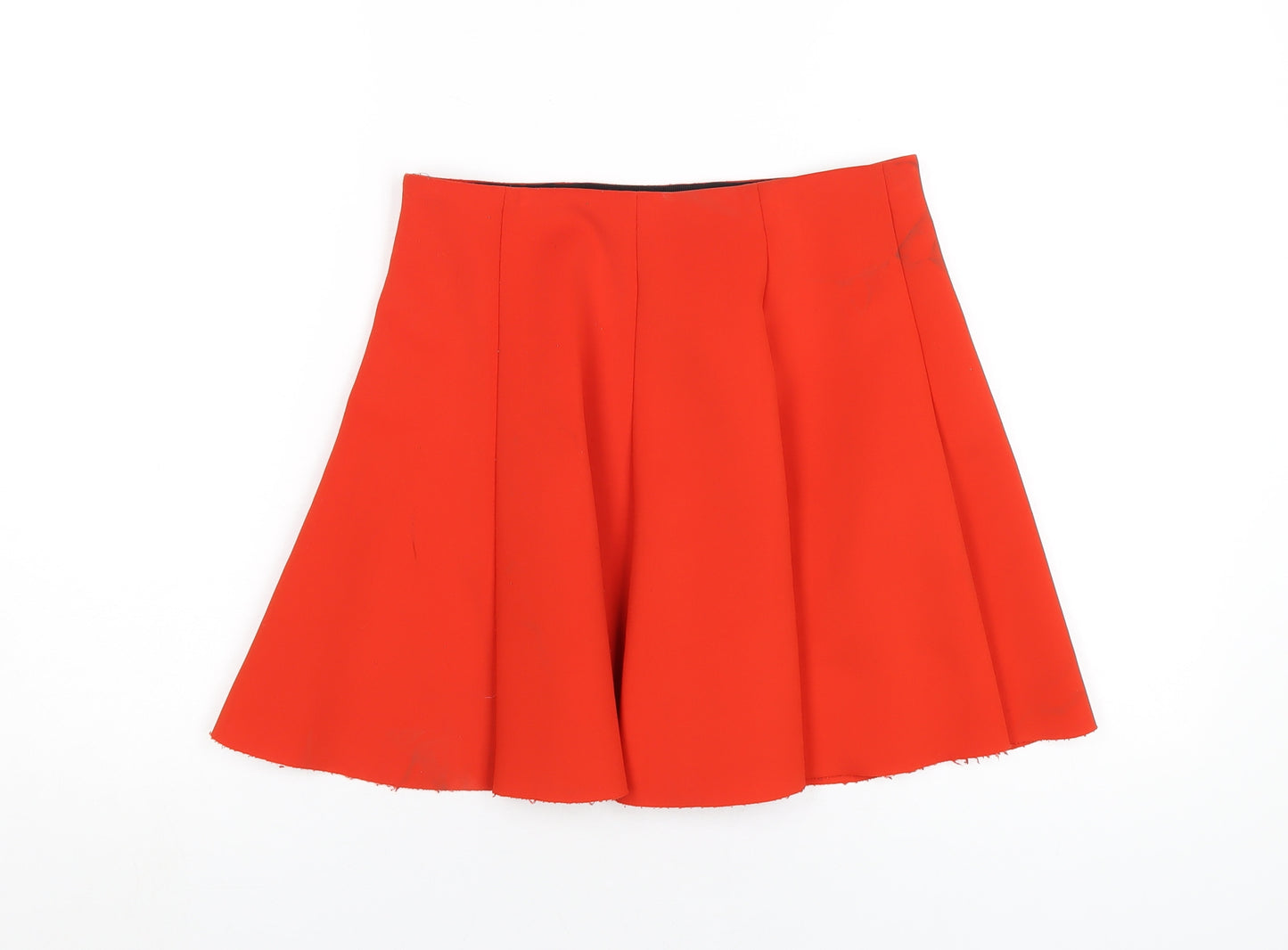 United Colors of Benetton Womens Red Polyester A-Line Skirt Size S