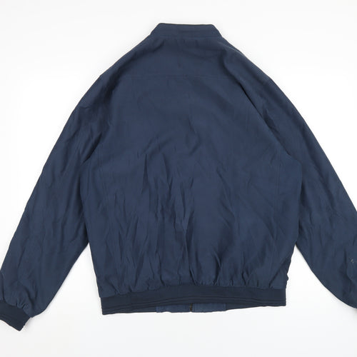Canson Mens Blue Bomber Jacket Jacket Size M Zip