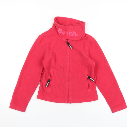 Bench Girls Pink Jacket Size 5-6 Years Zip