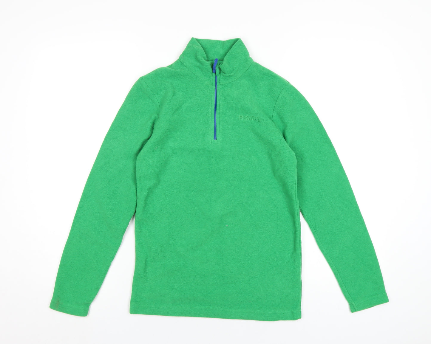 Mountain Warehouse Boys Green Polyester Pullover Sweatshirt Size 11-12 Years Zip