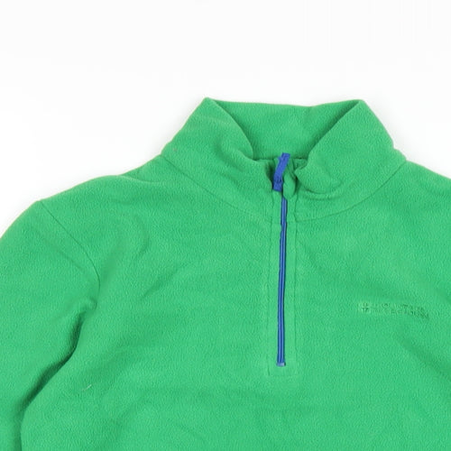 Mountain Warehouse Boys Green Polyester Pullover Sweatshirt Size 11-12 Years Zip