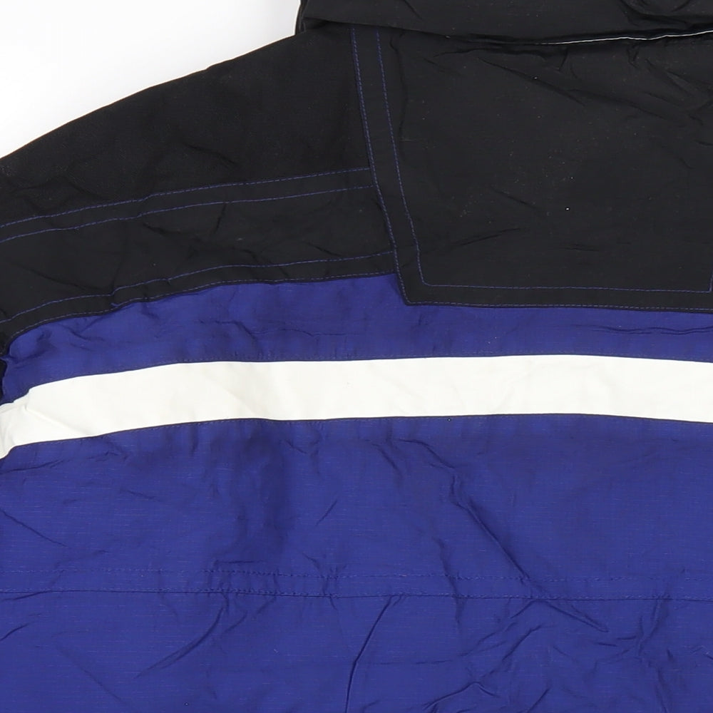 ellesse Mens Blue Rain Coat Coat Size M Zip