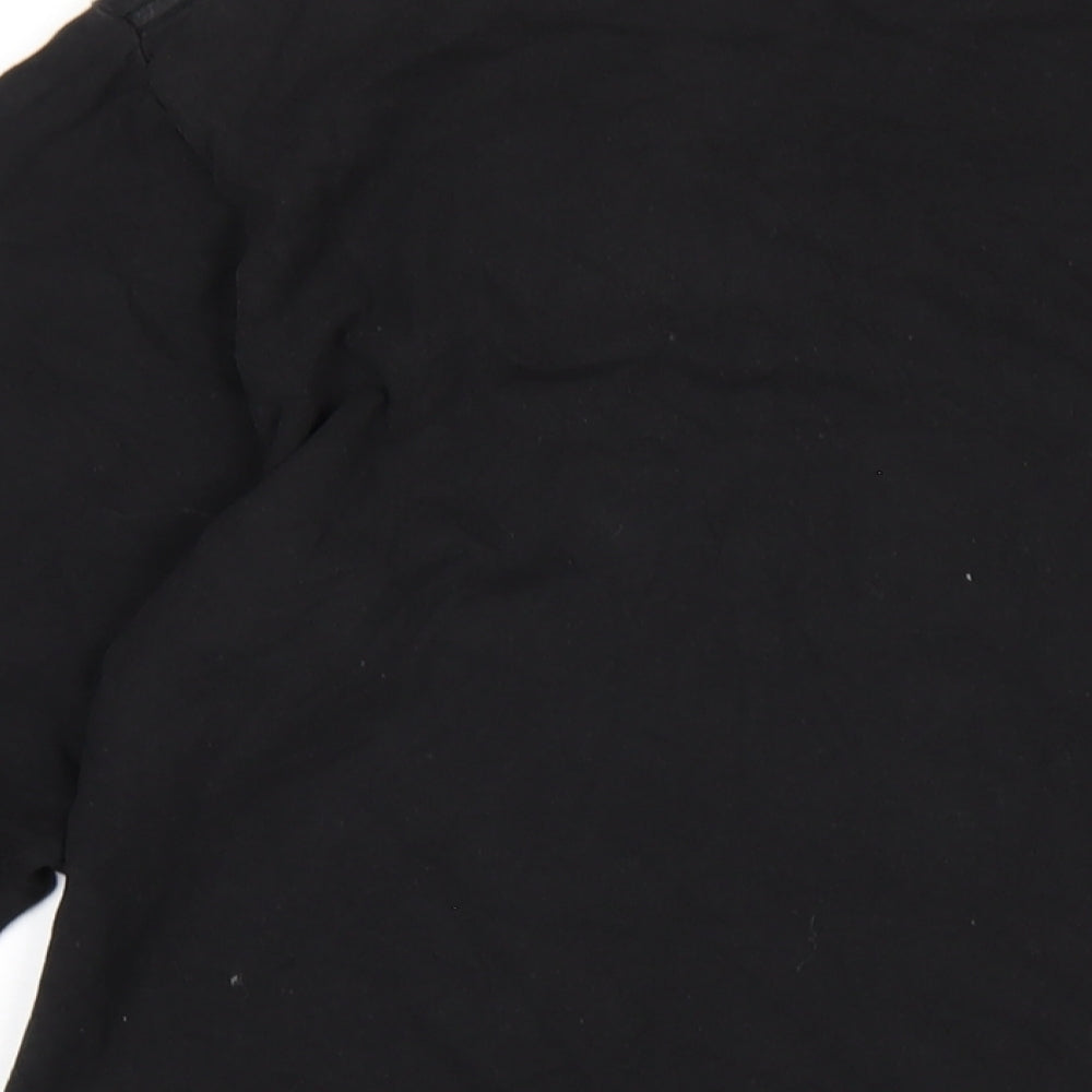 O'Neill Mens Black Cotton T-Shirt Size XL Round Neck