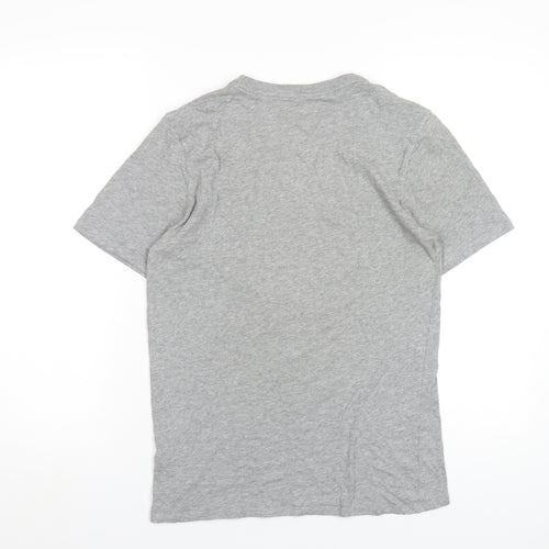 Nike Mens Grey Cotton T-Shirt Size S Round Neck