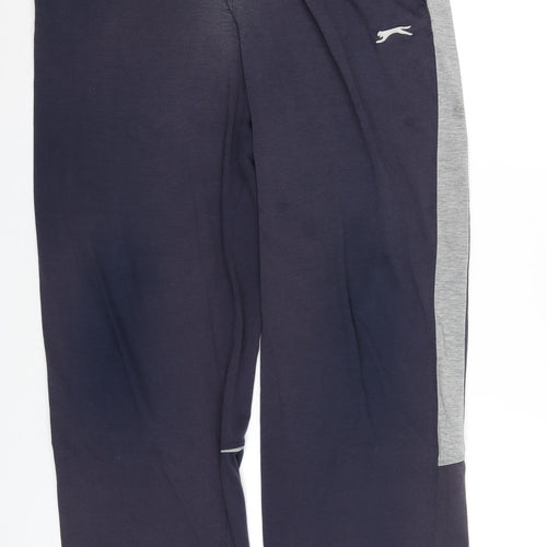 Slazenger Mens Blue Polyester Jogger Trousers Size 3XL L34 in Regular Drawstring