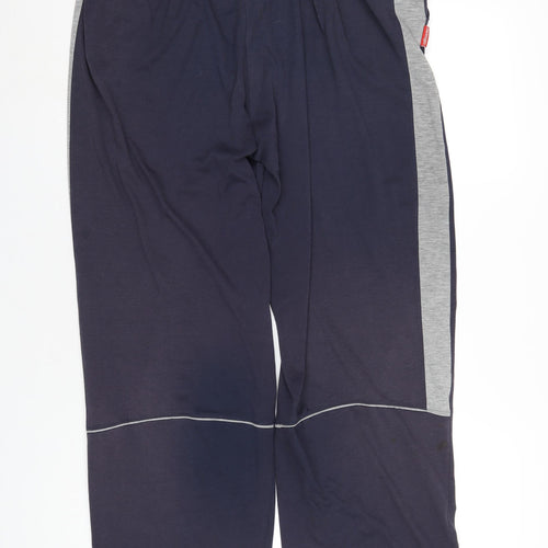 Slazenger Mens Blue Polyester Jogger Trousers Size 3XL L34 in Regular Drawstring