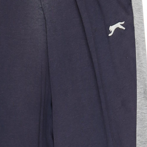 Slazenger Mens Blue Polyester Jogger Trousers Size 3XL L34 in Regular Drawstring