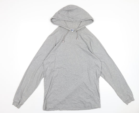 Old Navy Mens Grey Cotton Pullover Hoodie Size S