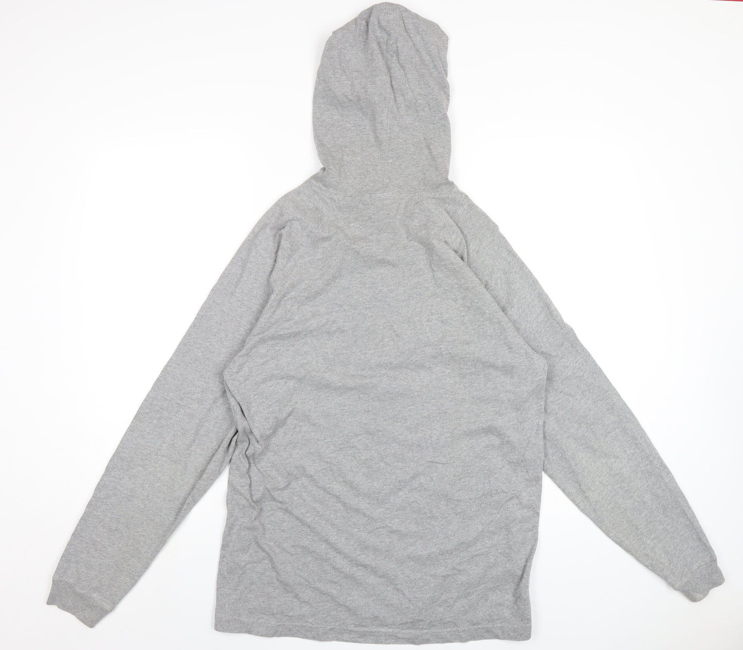 Old Navy Mens Grey Cotton Pullover Hoodie Size S