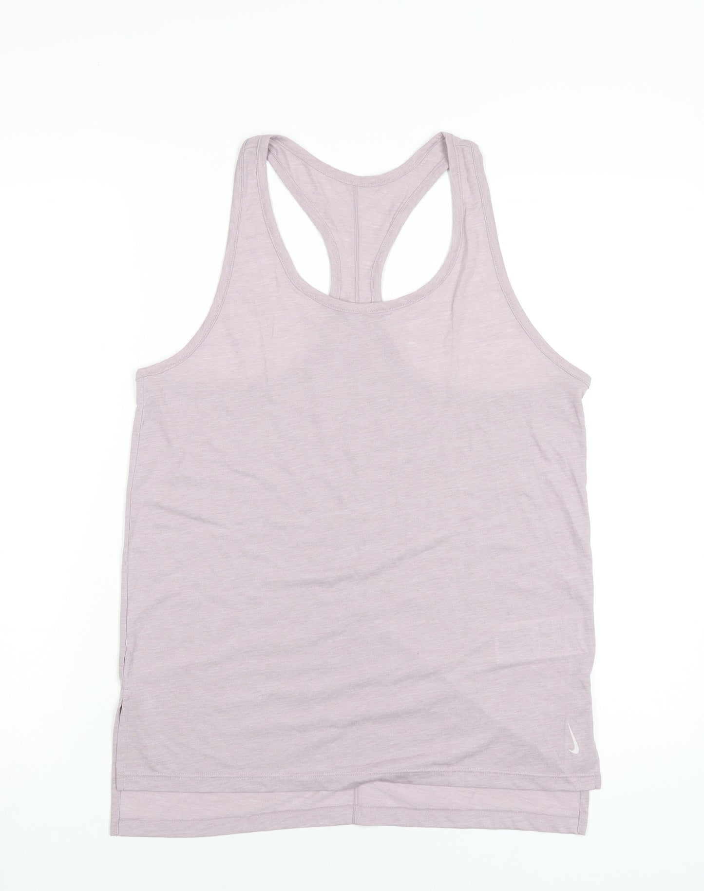 Nike Womens Purple Polyester Basic Tank Size M Scoop Neck Pullover