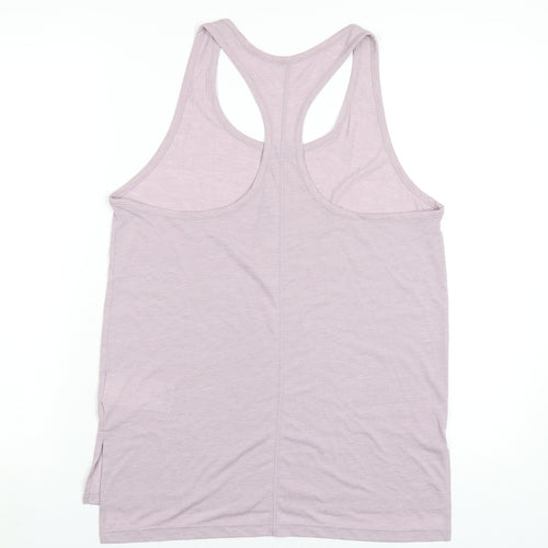 Nike Womens Purple Polyester Basic Tank Size M Scoop Neck Pullover