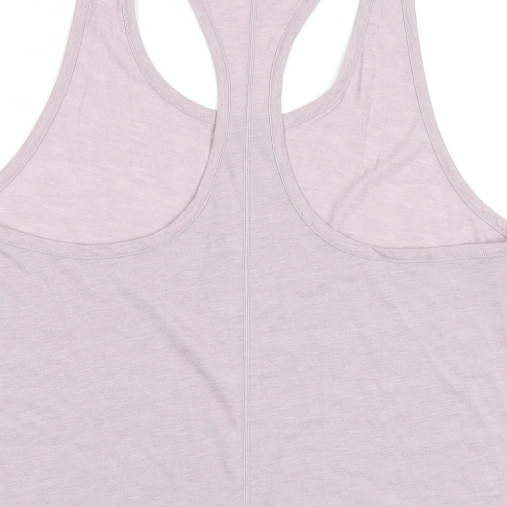 Nike Womens Purple Polyester Basic Tank Size M Scoop Neck Pullover