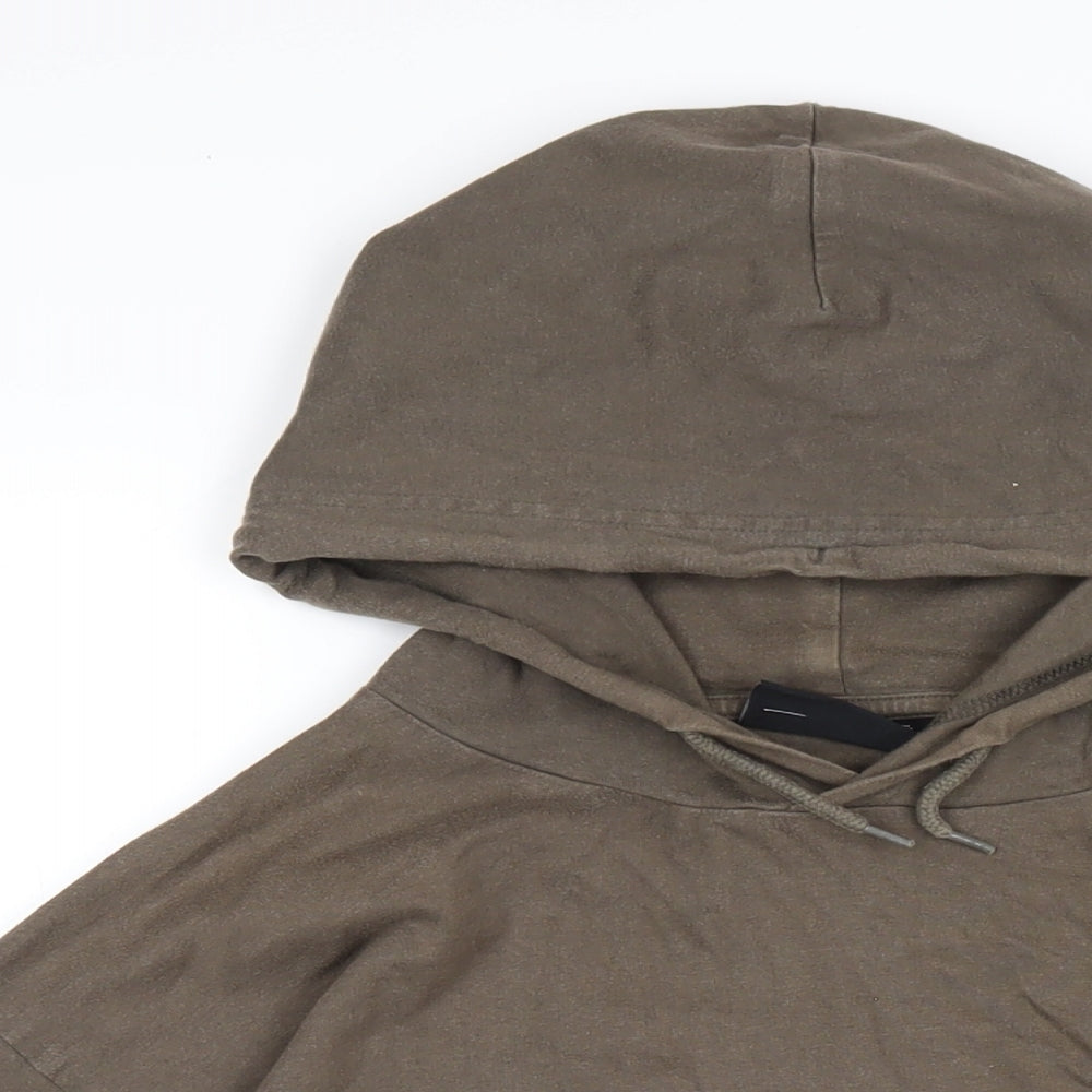 Animal Mens Brown Cotton Pullover Hoodie Size M