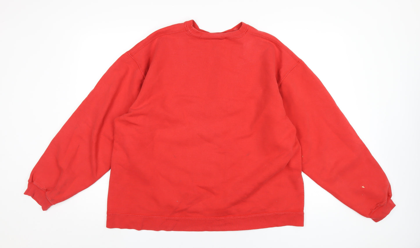 Timberland Mens Red Cotton Pullover Sweatshirt Size M