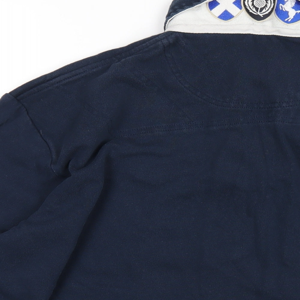 Cotton Traders Mens Blue Cotton Pullover Sweatshirt Size XL