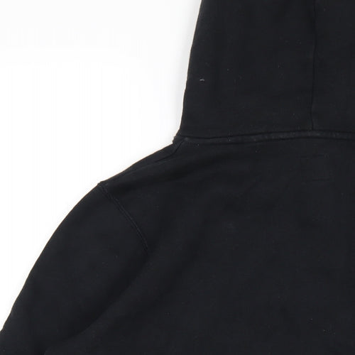 Jack Wills Womens Black Cotton Pullover Hoodie Size 12 Pullover